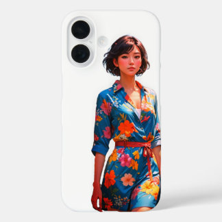 Coque Pour iPhone 16 Floral Elegance iPhone 16 Coque