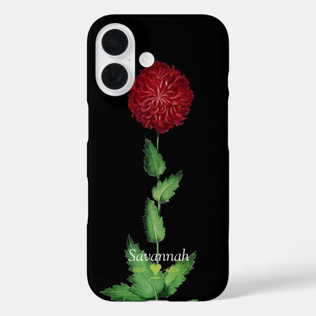 Coque Pour iPhone 16 Floral Heirloom Exotic Black iphone 5 coque (Verso)