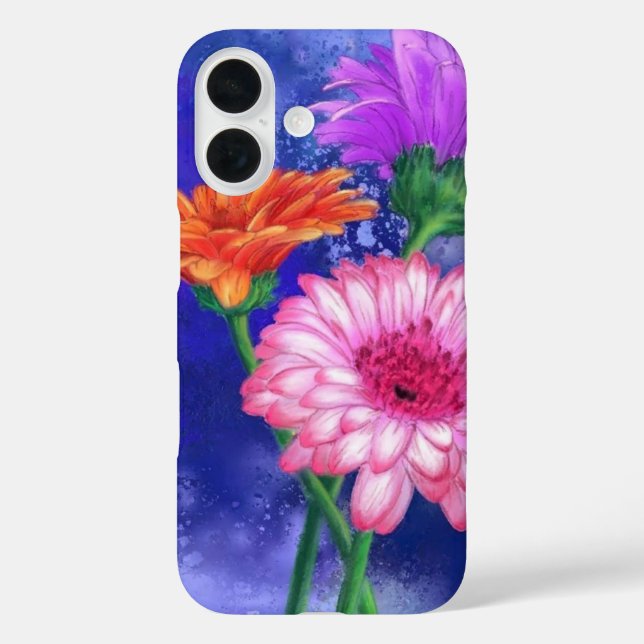 Coque Pour iPhone 16 Gerbera Daisies coque iphone (Verso)