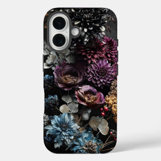 Coque Pour iPhone 16 Gothique Floral iPhone 16 Coque