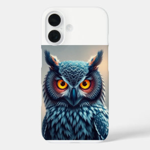 Coque Pour iPhone 16 Housse de Coque iphone d'impression de hibou styli