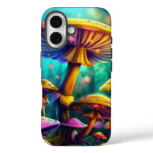 Imaginaire de champignons colorés coque iphone