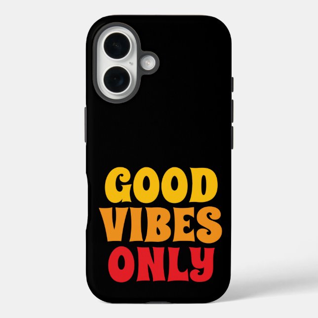 Coque Pour iPhone 16 iPhone 16 coque bonne vibes seulement (Verso)