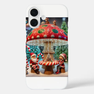 Coque Pour iPhone 16 iPhone 16 Coque : Conception des champignons de No
