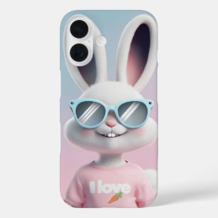 Coque Pour iPhone 16 iPhone 16 coque J'aime lapin de carotte