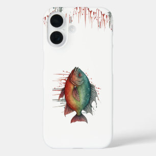 Coque Pour iPhone 16 iPhone / coque ipad - Série aquarelle : Piranha