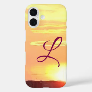 Coque Pour iPhone 16 iPhone / coque ipad Sunset monogrammé