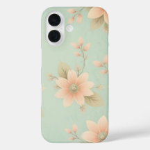 Iphone floral 16 mat coque