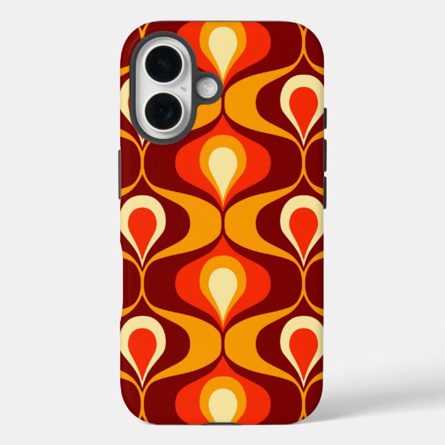 Coque Pour iPhone 16 iPhone moderne du milieu du siècle 16 Coque (Verso)