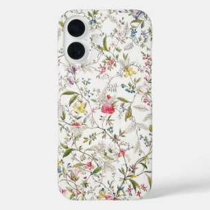 Coque Pour iPhone 16 iPhone motif vintage fleur sauvage / coque ipad