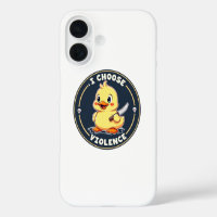 Je choisis la violence - coque iphone de canard mi