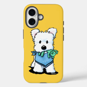 Coque Pour iPhone 16 KiniArt Westie Bestie Coque-Mate coque iphone