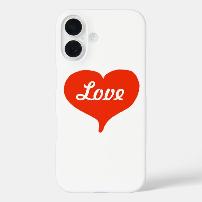 Coque Pour iPhone 16 Love Valentine Heart iPhone 5 Coque (Verso)