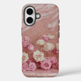 Coque Pour iPhone 16 Luxe Girly Pink iPhone 16 Coque
