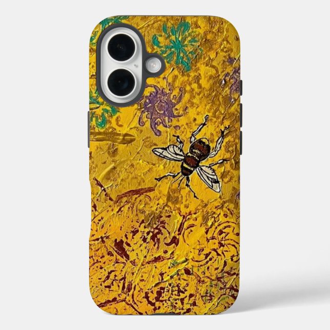 Coque Pour iPhone 16 Miel Bee coque iphone (Verso)