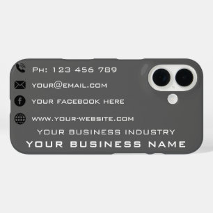 Coque Pour iPhone 16 Modèle coque iphone Carte de visite personnalisé
