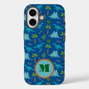 Coque Pour iPhone 16 Monogram Dinosaur iPhone / coque ipad