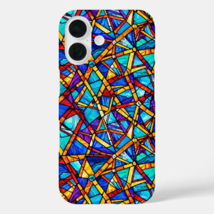 Coque Pour iPhone 16 motif géométrique Abstrait 22 - Coque iphone