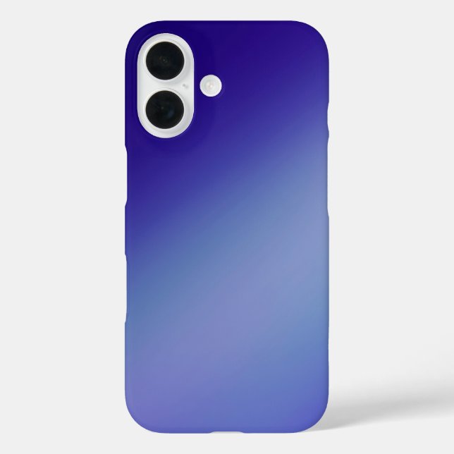 Coque Pour iPhone 16 Ombre bleu élégant - iPhone 16 Coque (Verso)