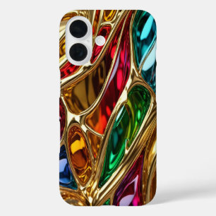 Coque Pour iPhone 16 Or & Bijoux #22 - iPhone 16 Coque