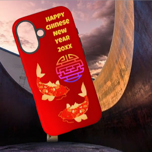 Coque Pour iPhone 16 Prospérité Koi Nouvel An chinois iPhone 16 coque