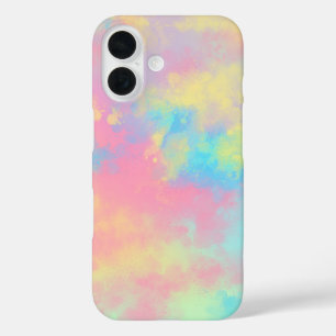 Coque Pour iPhone 16 Rainbow Paint Splatter iPhone 16 Coque