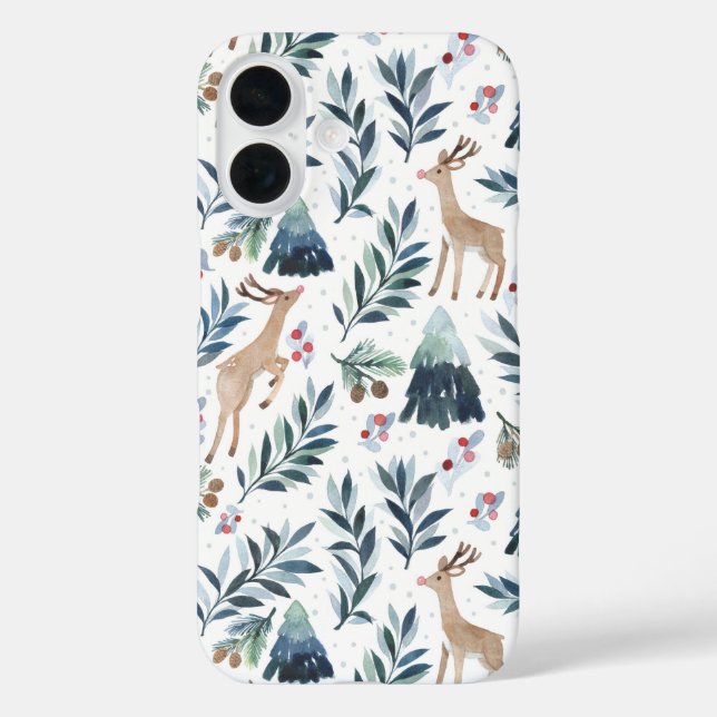 Coque Pour iPhone 16 Reindeers in the Forest iPhone / coque ipad (Verso)