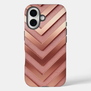 Coque Pour iPhone 16 Rose Gold Parties scintillant iPhone 16 Coque