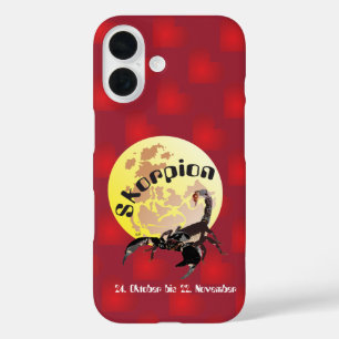 Coque Pour iPhone 16 Scorpion 24 oct. au 22 nov. Coque iPhone