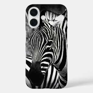 Coque Pour iPhone 16 Zèbre noir et blanc * coque iphone Coque-mat