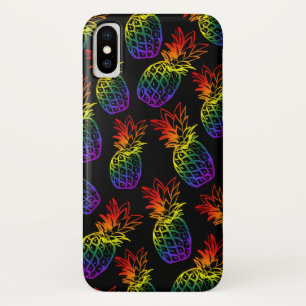Coque pour iPhone/iPad avec ananas arc en ciel.