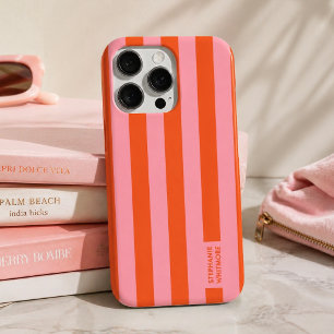 Coque pour iPhone   Rayure audacieuse et prépa cor
