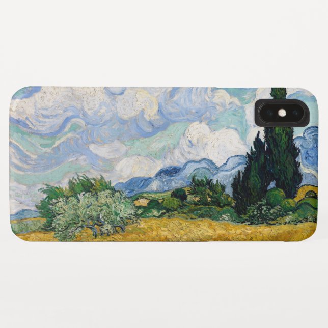 Coque Pour iPhone XS Max Blé Field avec Cyprès iPhone 5 Coque (Dos (Horizontal))