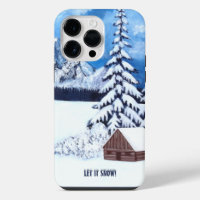 Coque iPhone 14 Pro Max Scène hivernale merveilleu
