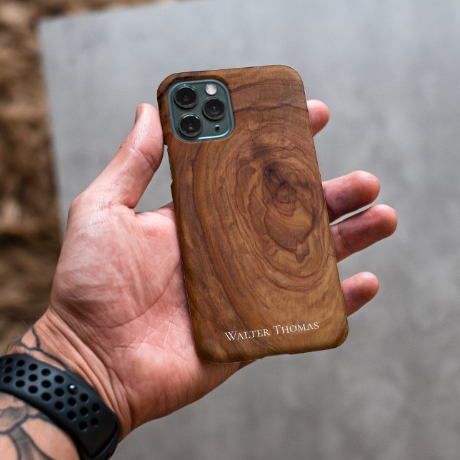 Coque Pour Pour iPhone 14 Pro Max Coque iphone moderne design en bois (Créateur téléchargé)