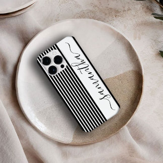 Coque Pour Pour iPhone 14 Pro Max Coque iphone moderne minimaliste noir et blanc