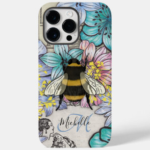 Coque Pour Pour iPhone 14 Pro Max Jote Bee floral Botanique coque iphone monogramme