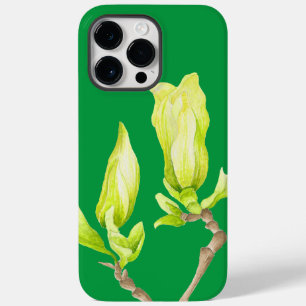 Coque Pour Pour iPhone 14 Pro Max Magnolias Jaune sur un coque iphone