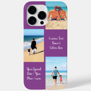 Coque Pour Pour iPhone 14 Pro Max Votre coque iphone Photo Collage personnalisé Nom