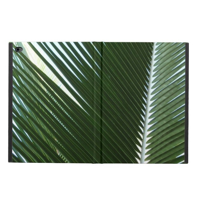 Coque Powis iPad Air 2 Overlapping Palm Fronds Tropical Green Abstract (Extérieur)
