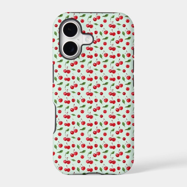 Coque robuste codé Cherry pour iPhone (Verso)