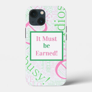 Coque rose et vert