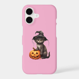 Coque Rose iPhone 17 – Joli Design de Chat d'Hallo