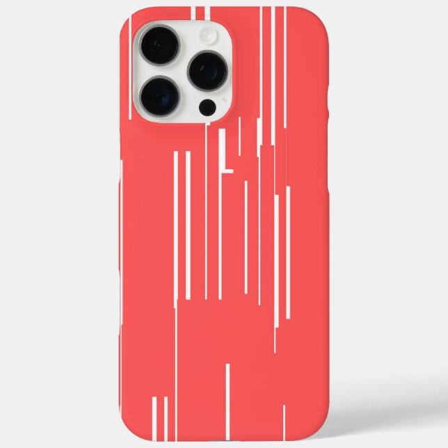 Coque rouge chic : Minimalisme vif (Verso)