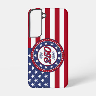 Coque Samsung Galaxy 250e anniversaire d'Amérique avec le drapeau des É