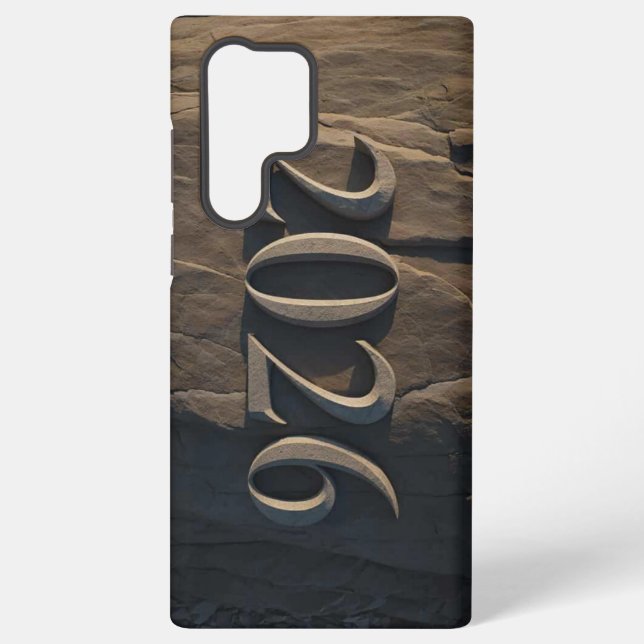 Coque Samsung Galaxy 3D Number Design for New Year 2026 (Verso)