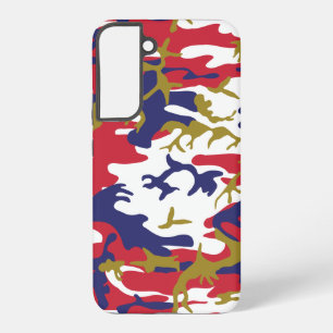 Coque Samsung Galaxy 4 juillet, Jour de l'Indépendance, Or de camouflag