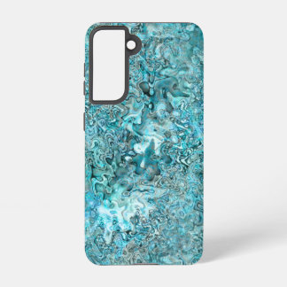 Coque Samsung Galaxy Abalone Pāua Shell Aqua Blue