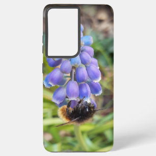 Coque Samsung Galaxy Abeille sur Muscari Armeniacum, Grape Hyacinth