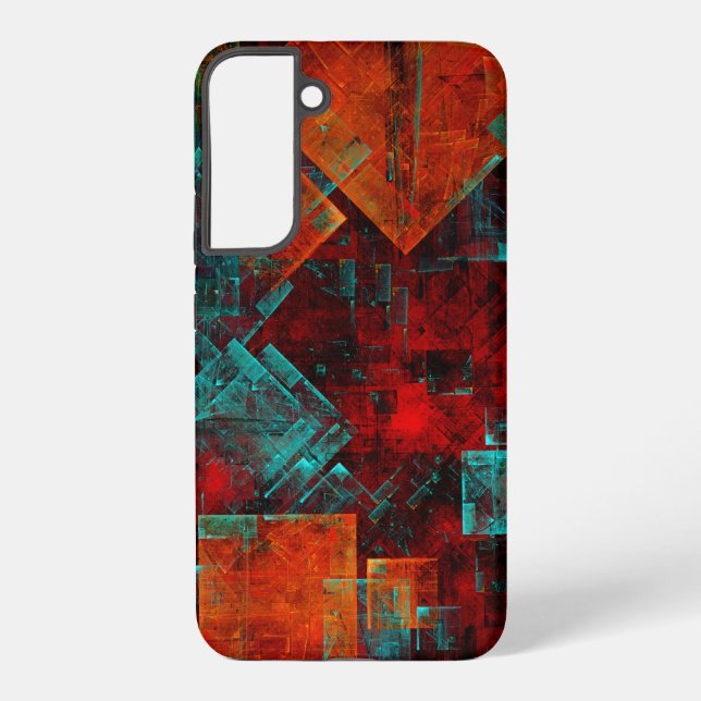 Coque Samsung Galaxy Abstract Modern Colourful Cool Artistic Pattern (Verso)